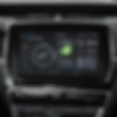 Detailed view of BMW's infotainment system showcasing Apple CarPlay features