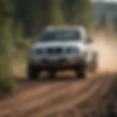 Nissan truck in a rugged environment demonstrating its off-road capabilities