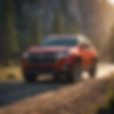 Performance of the Traverse on Various Terrains Chevy Traverse navigating through diverse terrains