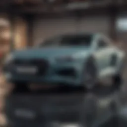 Audi hybrid vehicle showcasing modern design and technology