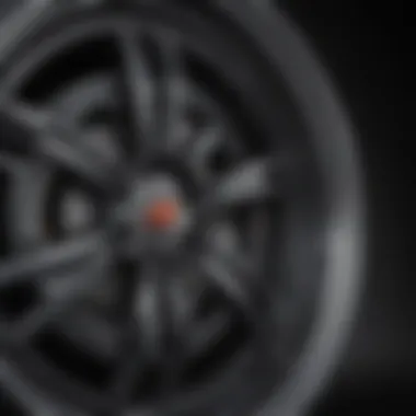 Close-up view of a high-quality auto rim showcasing intricate design.