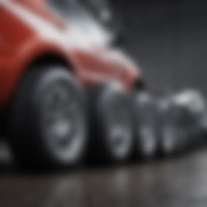 Comparison of different tire sizes on various vehicles