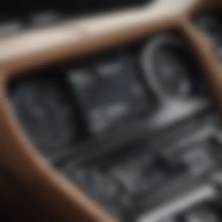 Close-up of the 2010 Bentley Convertible's advanced technology dashboard