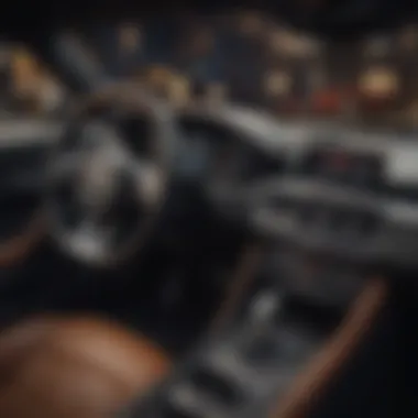 Luxurious Dashboard of a Sports Car Interior view showcasing luxurious dashboard features