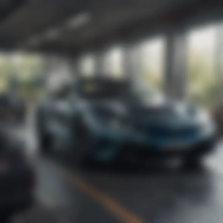 Interior design of a BMW electric model