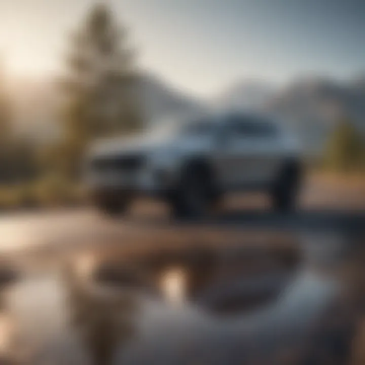 A modern SUV demonstrating advanced safety features on the road