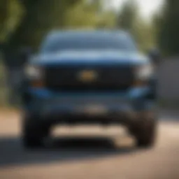 Chevrolet Silverado RST showcasing its bold front grille and headlights