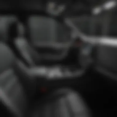 Interior shot highlighting the premium materials and technology in the Chevy Silverado Blackout Edition.
