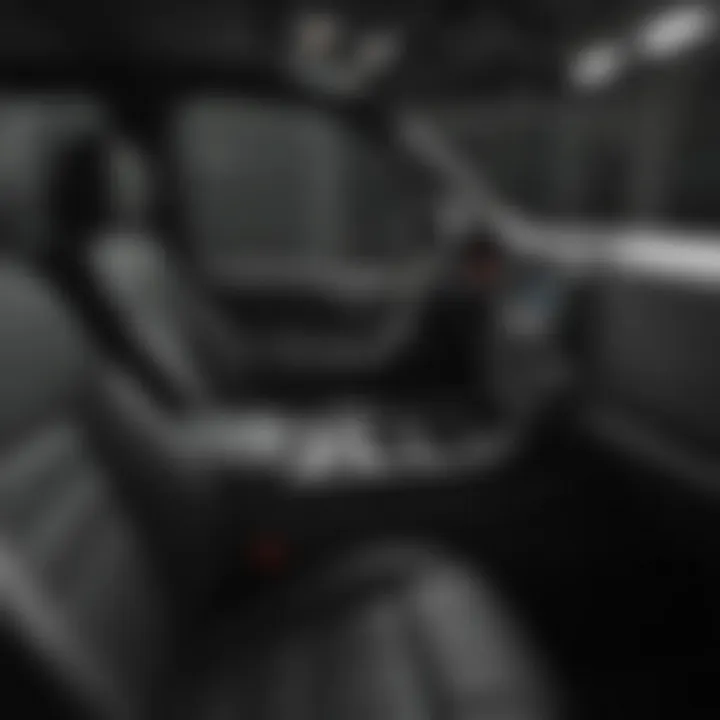 Interior shot highlighting the premium materials and technology in the Chevy Silverado Blackout Edition.