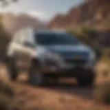 Chevy Trailblazer in a natural landscape