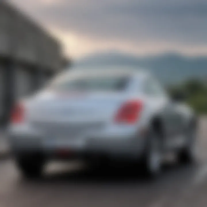 Rear view demonstrating the sporty features of the 2006 Chrysler Crossfire
