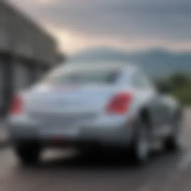 Sporty Rear Design of the 2006 Chrysler Crossfire Rear view demonstrating the sporty features of the 2006 Chrysler Crossfire