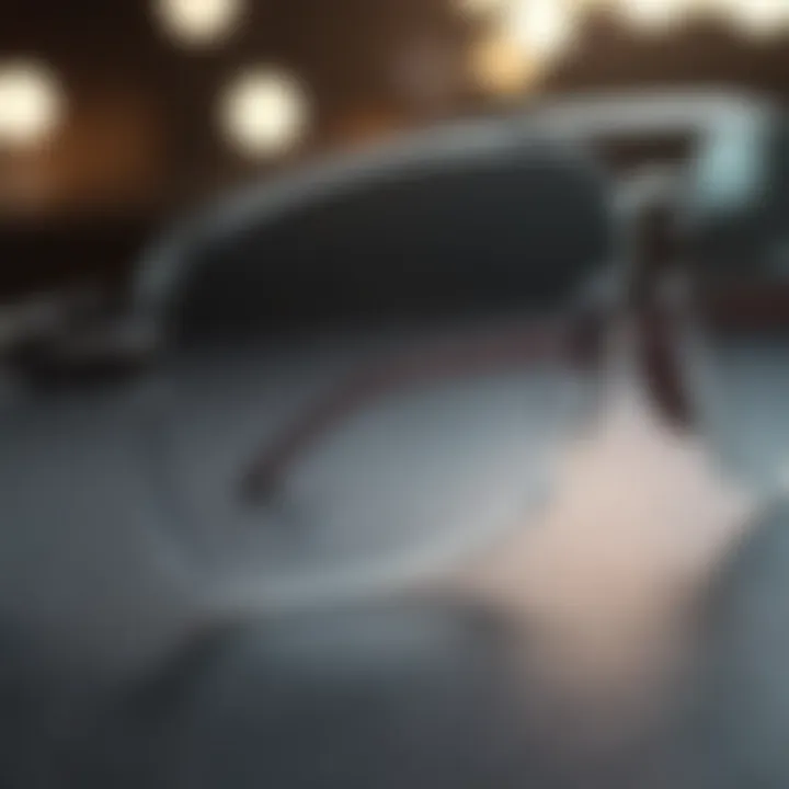 Close-up view of the technology integrated into Citroen glasses