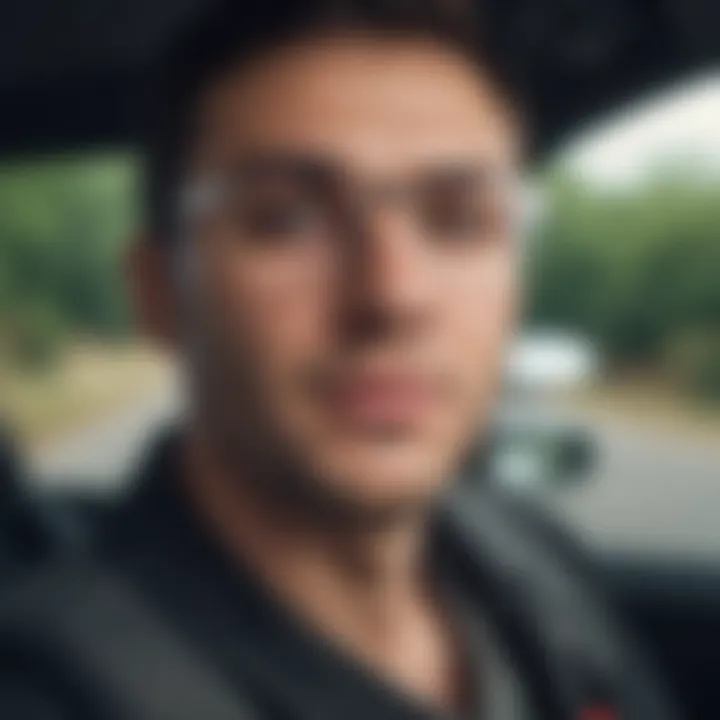 User experience while wearing Citroen glasses during a road trip