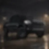 The all black Toyota Tundra showcasing its bold exterior design