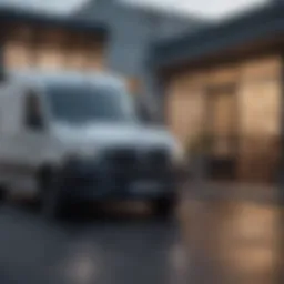 Sleek exterior design of a BMW Sprinter Van highlighting its modern aesthetics.