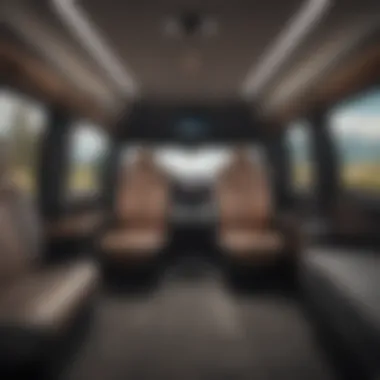 Innovative Interior of BMW Sprinter Van Interior layout of a BMW Sprinter Van showcasing innovative technology and comfort.