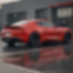 Dynamic exterior view of the 2021 Camaro 4 Cylinder Turbo showcasing its sleek lines and sporty design