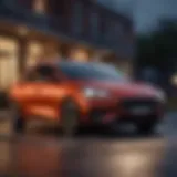 Sleek exterior of the Ford Focus SEL Hatchback showcasing its modern design.