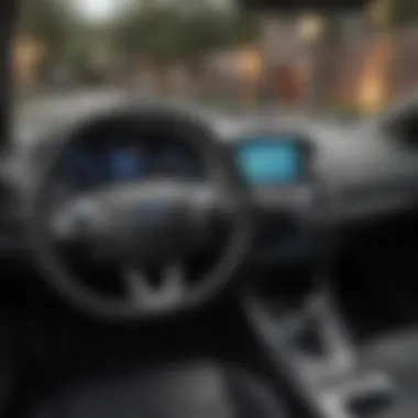 Advanced Technology and Comfort in the Ford Focus SEL Hatchback Interior view of the Ford Focus SEL Hatchback highlighting the technology and comfort features.