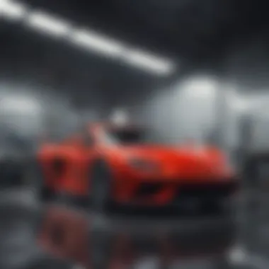 Automotive paint booth setup