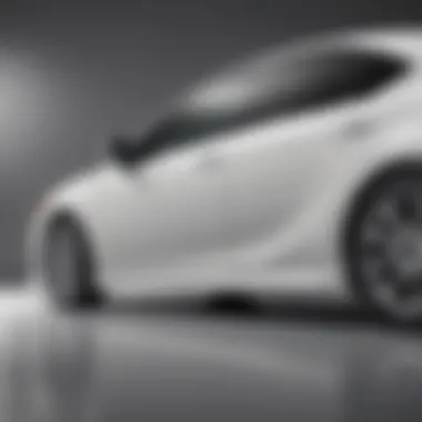 Dynamic side profile of the all white Toyota Camry emphasizing its aerodynamic shape.
