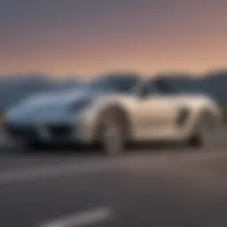 Elegant exterior view of the 2014 Porsche Boxster showcasing its sleek lines
