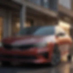 Sleek exterior profile of the 2017 Kia Optima LX Sedan