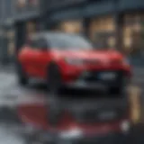 Stylish exterior design of the new Suzuki car