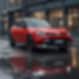 Stylish exterior design of the new Suzuki car