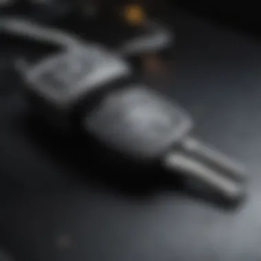 A close-up of a car key symbolizing the investment in a vehicle