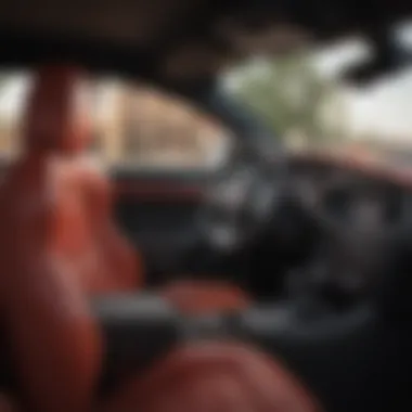 Luxurious Interior Customization of the Dodge Hellcat Interior features of a customized Dodge Hellcat
