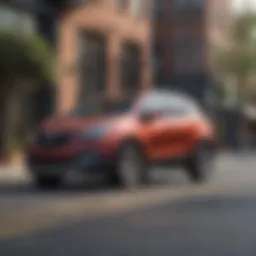 Elegant exterior design of the 2015 Buick Encore showcasing its compact stature