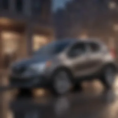 Safety features display in the 2015 Buick Encore emphasizing advanced technology