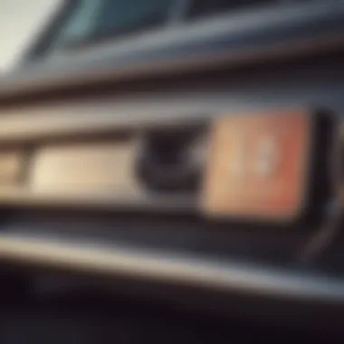 Close-up of a car's price tag showing the date it was listed.