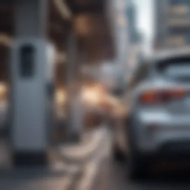 Electric Vehicle Charging Infrastructure Illustration of an electric vehicle charging station