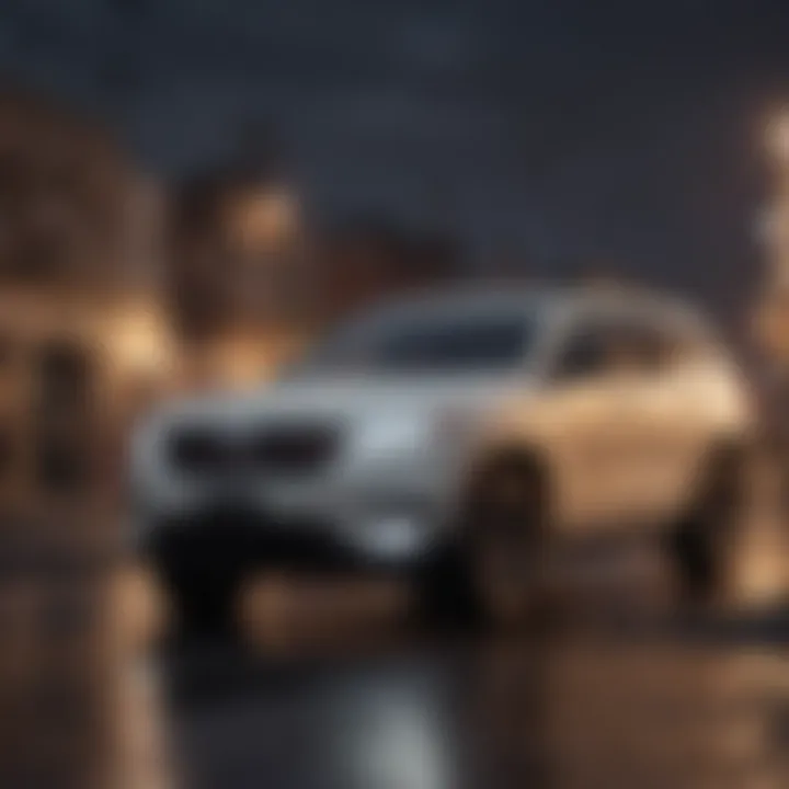 Dodge Aspen SUV demonstrating its safety features in action