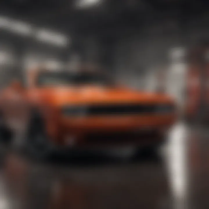 Interior showcasing advanced technology in Dodge Challenger