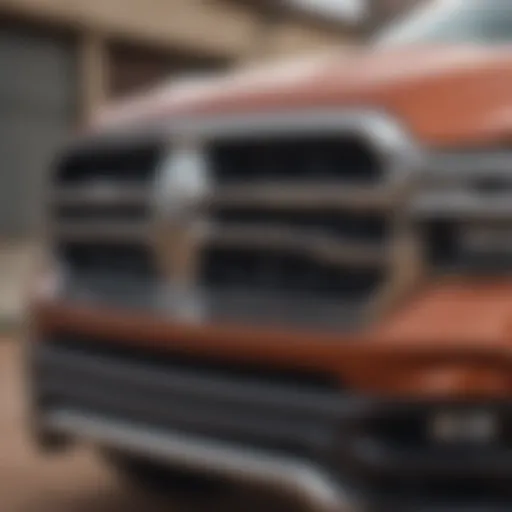 Dodge Ram Longhorn Edition exterior showcasing its bold front grille