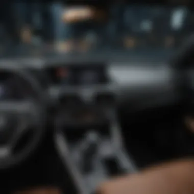 Driver interacting with Apple CarPlay in Lexus RC F