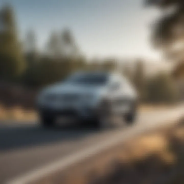 Volkswagen Tiguan driving on a scenic road