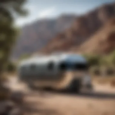 Modern Design of Airstream Mini RV A sleek and modern Airstream Mini RV parked in a scenic location