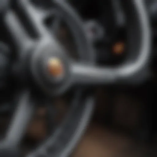 Close-up view of Chevy truck's all-wheel steering system showcasing its mechanics.
