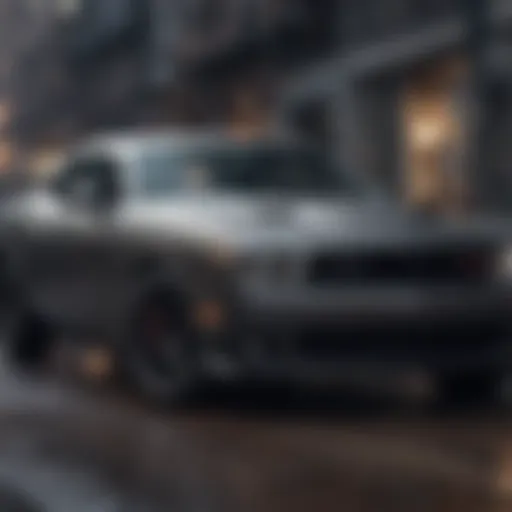 Dodge Challenger in Challenger Grey showcasing sleek design.