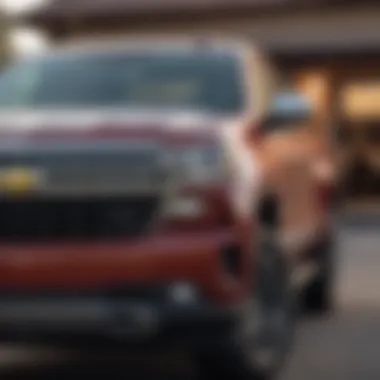 Elegant exterior view of the Chevy Silverado 1500 High Country showcasing its robust design.