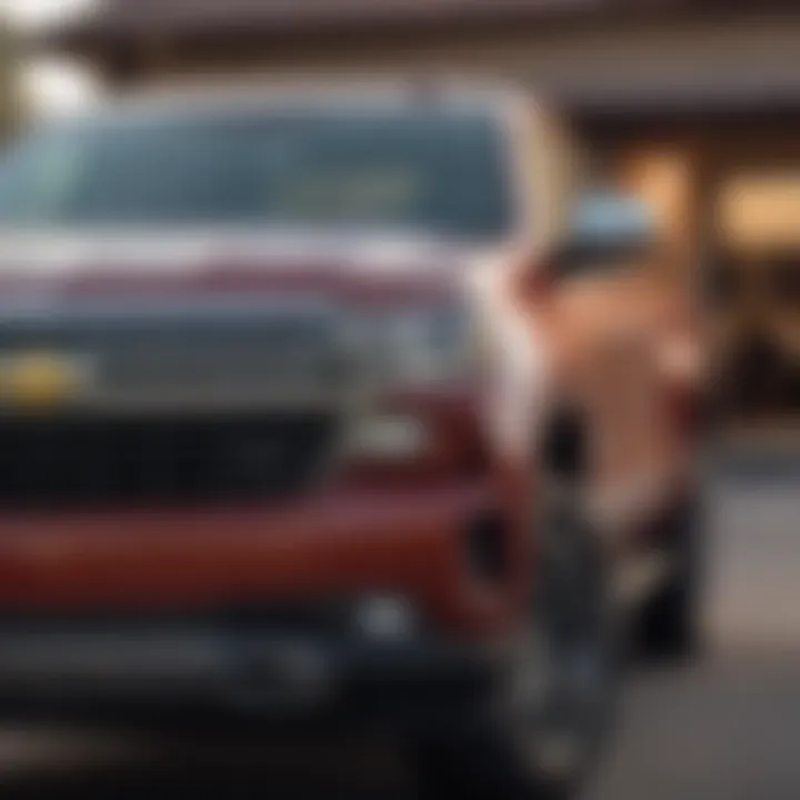 Elegant exterior view of the Chevy Silverado 1500 High Country showcasing its robust design.