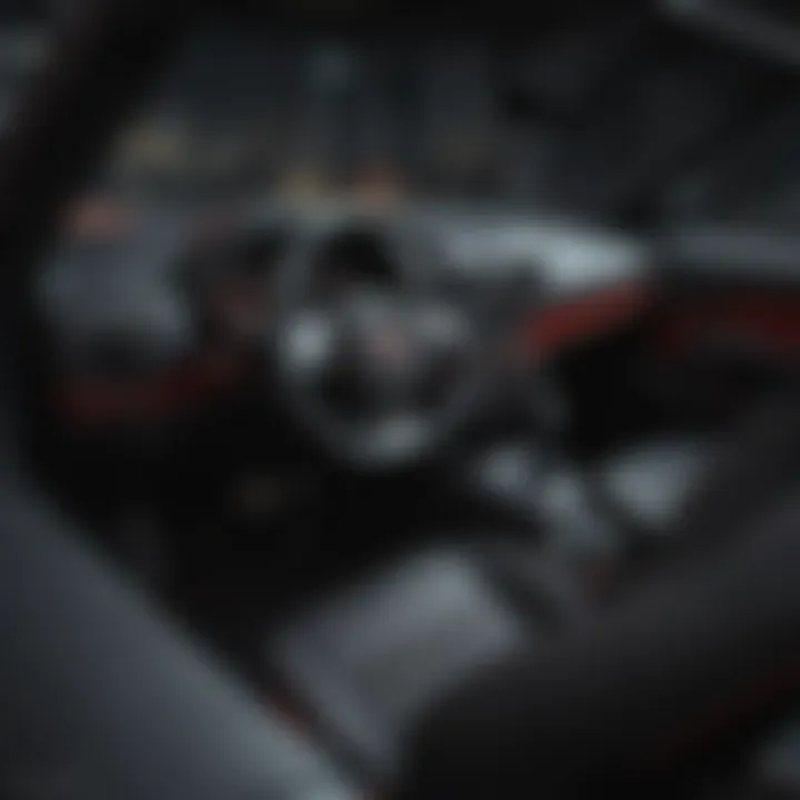 Interior view of the Fiat Abarth Convertible highlighting advanced technology and comfort.