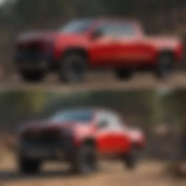 Comparison chart of Chevy Silverado Trail Boss and competitor models