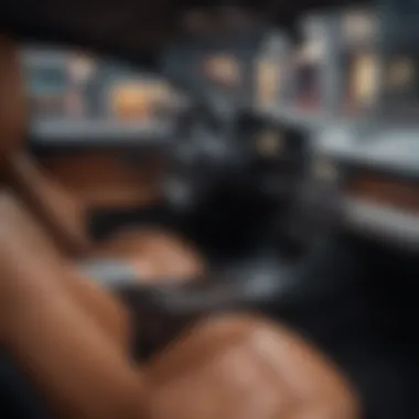 Luxurious Car Interior Interior of a high-end car showcasing premium materials and technology