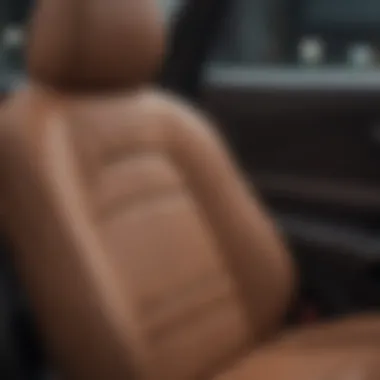 Detailed Craftsmanship of HR-V Leather Seats Close-up of leather seat detailing in the Honda HR-V